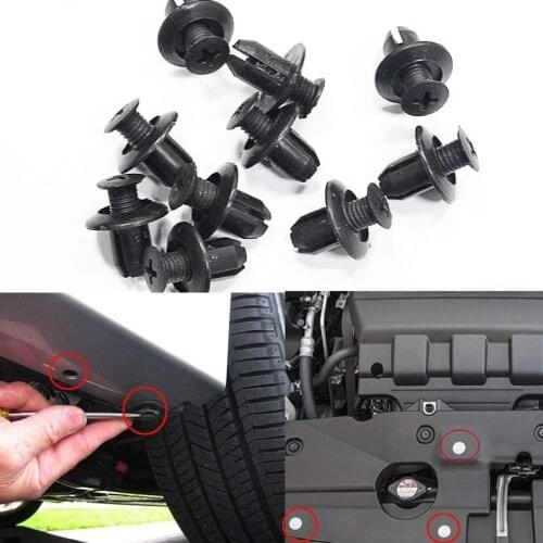 100 PCS Automotive Fasteners Clip Mixed Car Body Push Retainer Pin Universal Purpose Plastic Expansion Rivets Bumper