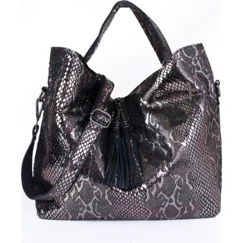 2021 ladies luxury leather messenger bag multifunctional shoulder bag large capacity handbag fashion female bag Snake skin bag
