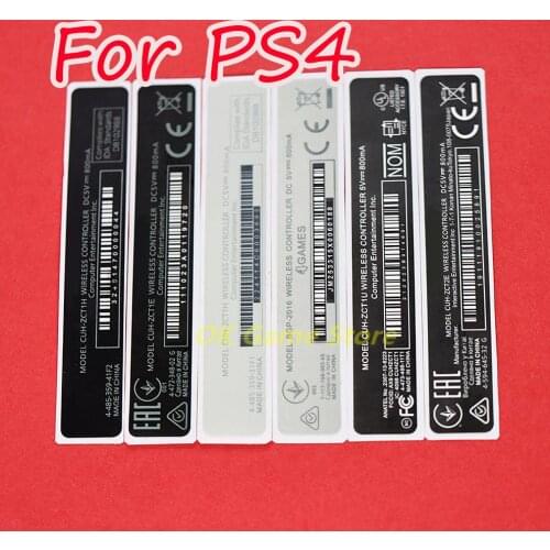 5pcs Housing Shell Slim Black Back Sticker Lable Seals for PS4 Controller A & B Version Seals-made in China