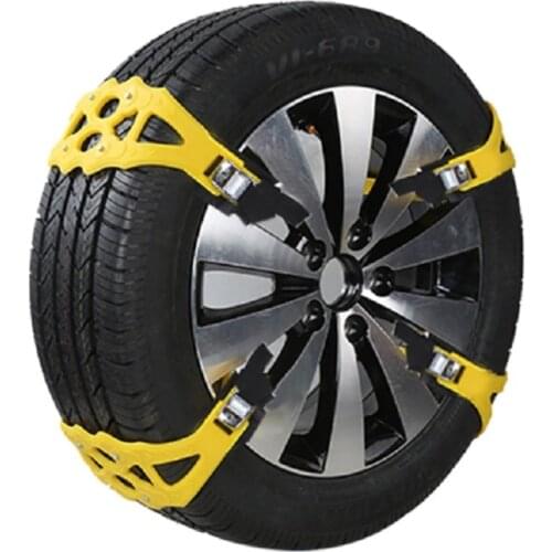 8PCS Snow Chains Car Tire Anti-Slip Snow Chains Ice Chains Cable Traction Mud Chain for Tire Width 155-285MM