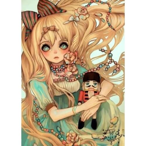 5D DIY Cartoon Diamond Painting Full Square/Round Mermaid Children Hobbies Crafts Modern Art Painting Room Decoration Gifts