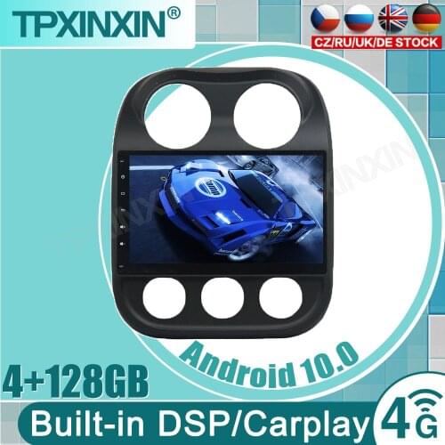 Android 10 Car Multimedia Player For Jeep Compass 2014-2015 Video GPS Navigation DVD Radio Stereo IntelligAudio 2 din dvd raido