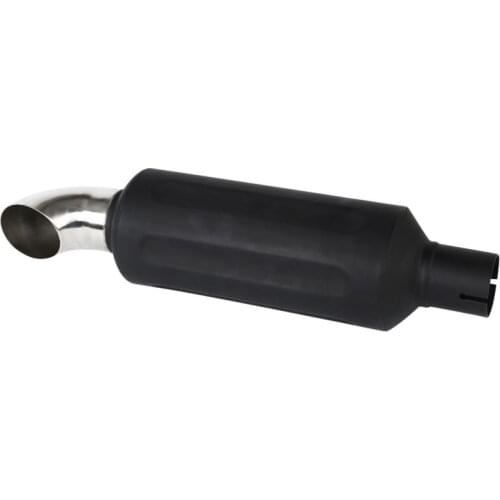 Black Slip-On Exhaust Muffler Pipe Fit For Harley Street 500 750 15-18 2016 2017