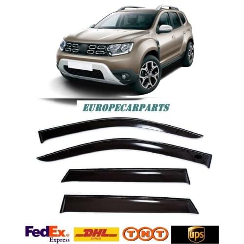 For Renault/Dacia Duster 2017➔ Window Visors Side Sun Rain Guard Vent Deflectors 4 pieces