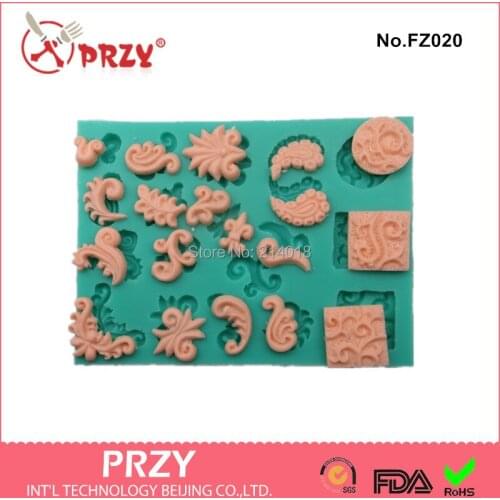 Silica Gel Flowers/plantstheme Fondant Cake Mold Silicon Soap Mold Chocolate Mold Printing Mold Confetti Saponification Moulds