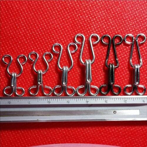 Wholesale100pairs/lot 0/1/2# metal hook + eye pant skirt bra underwear small hooks silver/black Metal black flies on a button