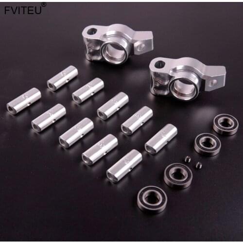 FVITEU CNC alloy rear wheel hub carrier Set for 1/5 HPI ROVAN BAJA 5B SS King Motor