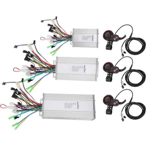 E-bike Motor Controller 48V 450W/500W/1000W Electric Bicycle Scooter Brushless Controller with LCD Thumb Shifter