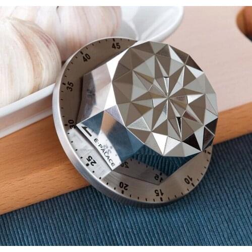 Kitchen timer creative time reminder mechanical timer baking alarm clock stainless steel magnetic countdown timer