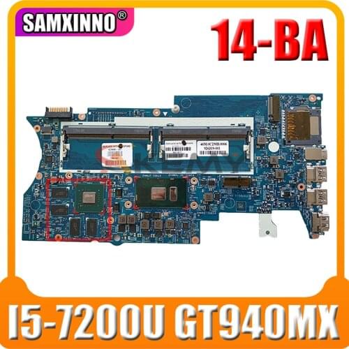 16871-2 Laptop motherboard for HP PAVILION X360 14-BA original mainboard I5-7200U GT940MX-2GB 923688-601 923688-001