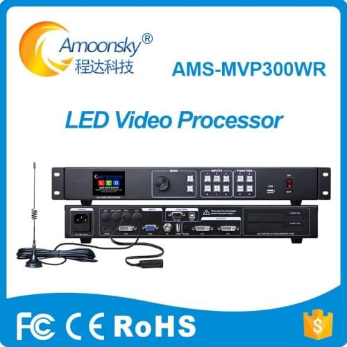 Mvp300wr led video display processor remote control switching support novasatr msd300 sending card p8 led screen panel