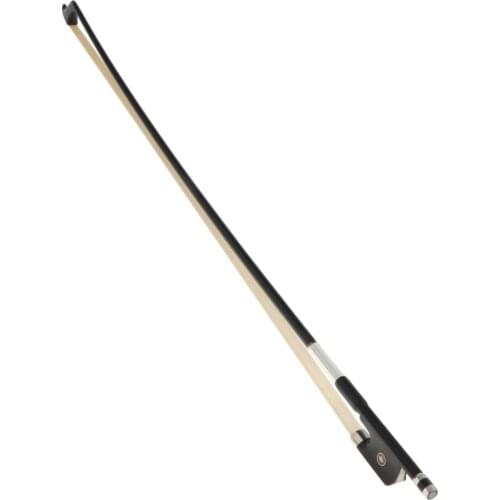 Natural Black Mongolia Horsehair Carbon Fiber Cello Bow Deep and Powerful Tone Nice Design 4/4 Size Black Color