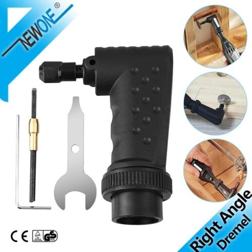NEWONE Right Angle Converter Attachment For Dremel Tool Accessories Rotary Tools (Black), EEEkit Right Angle Drill Converter