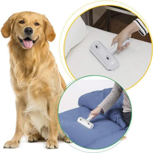 Pet Hair Roller Reusable Plastic Fur Roller Self-Cleaning Cotton Wool Removal Comb Epilator Fleece Cleaning Brush Carpets Combs