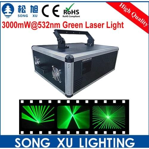 SONGXU 3000mW@532nm Green Laser Light/SX-3000G