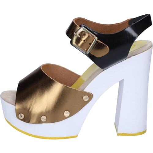 SUKY BRAND sandals women leather bronze