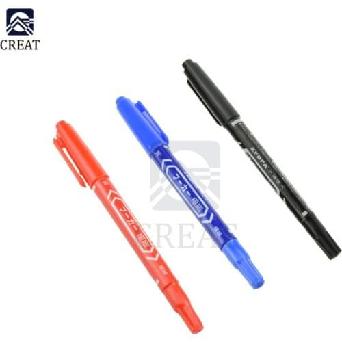 3 Colors Smart Electronics CCL Anti-etching PCB Circuit Board Ink Marker Double Pen For DIY PCB Black Blue Red