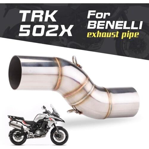 For benelli trk502x trk 502x ak motorcycle exhaust slip-on middle connecting pipe db killer motorcycle exhaust modified