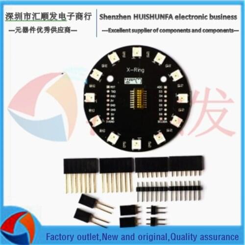 WS2812B RGB built-in module LED 12 color LED module ESP8266 X-Ring