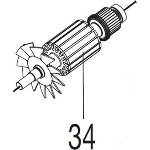 ARMATURE 220V-240V Rotor JM24000001 Replace For Makita 2414S