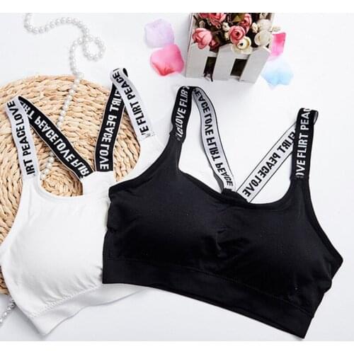 Fashion Sexy Women Crop Top Cropped Padded Bra Tank Tops Vest Fitness Stretch Womens Tanks Cross Back Bras plus-size bra