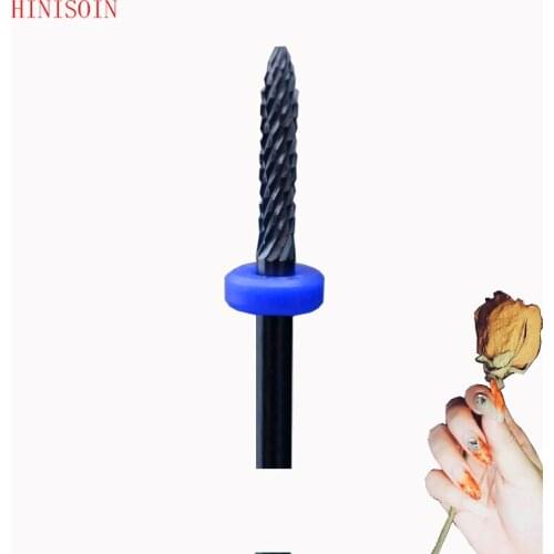 10 pcs Black Ceramic Nail Drill Bit - Under Nail Cleaner Bit
