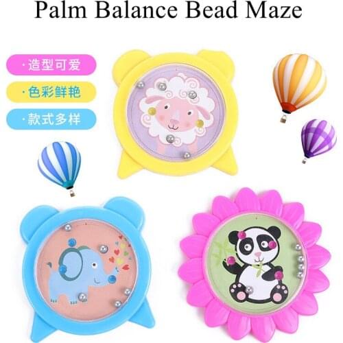 10PCS Kids Birthday Party Gift Supply Palm balance bead maze Happy Birthday Party Favor Souvenir Kids