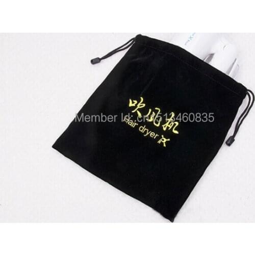 100pcs/lot HIgh quality velvet jewelry bag/pouch for toiletry/hair dryer,Size can be customized,Various colors,wholesale