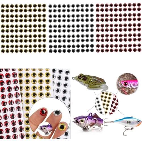 100pcs Plastic Fishing Lure Eyes / 3D Holographic Eye / for Fly Tying Lure Making / 6mm/0.24inch