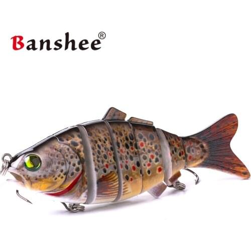 140mm 53.5g Swimbaits Artificial Bait Bass Fishing Lures 6 Sections Swimbait Fishing Tackle Pike Trout Lures