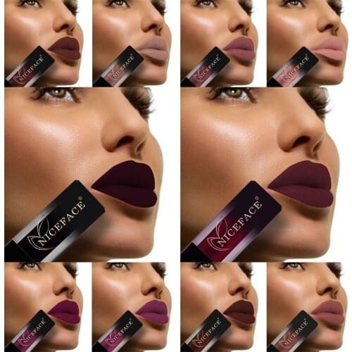 18 Color Lip Gloss Matte Lip Red Lipstick Waterproof Lipgloss Makeup Lips Matt Long Lasting Liquid Lips Gloss
