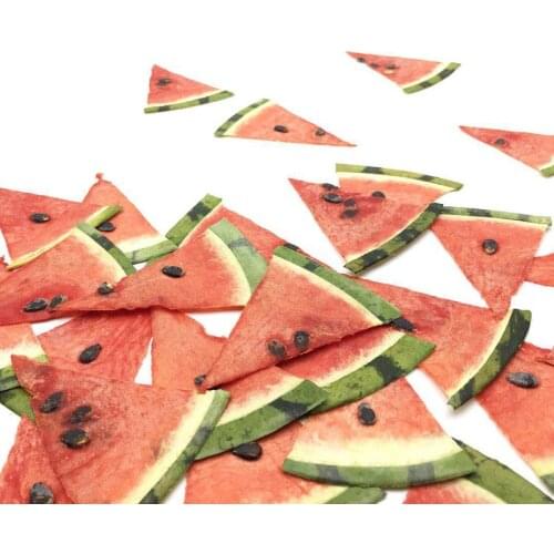2pcs/6-8CM,Real Pressed watermelon slice,Nature Fruit for DIY wedding birthday Gift Cards,phone shell decoration, plant specimen