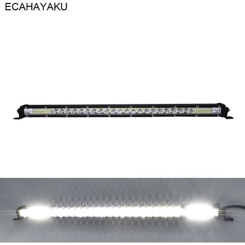20inch ECAHAYAKU Slim LED Light Bar 120W White Combo beam LED Bar Light 12V For SUV 4X4 ATV Off-road Trucks Mid-net Luggage rack