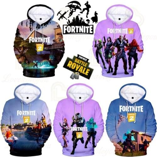 Battle Fortnite Victory Royale Game 3d Sweatshirt Boys Girls Tops Hoodies Teen Clothes Shoot Hero Childrens Wear Kids Hoodie