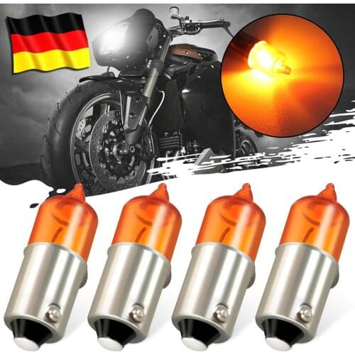 4pcs 12V 23W Amber Universal Motorcycl Miniature Turn Signal Indicator Light Bulbs For Auto Car Motorcycle Motorbike Scooter