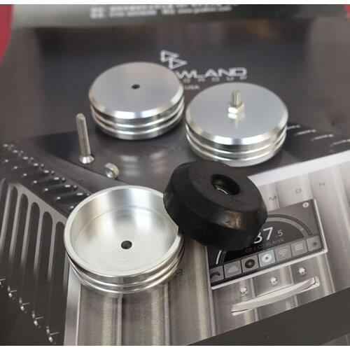 4 piece 45mm *19.5mm Aluminum Machine Foot Amplifier Feet Speaker Turntable Feet Rubber Shock Absorption