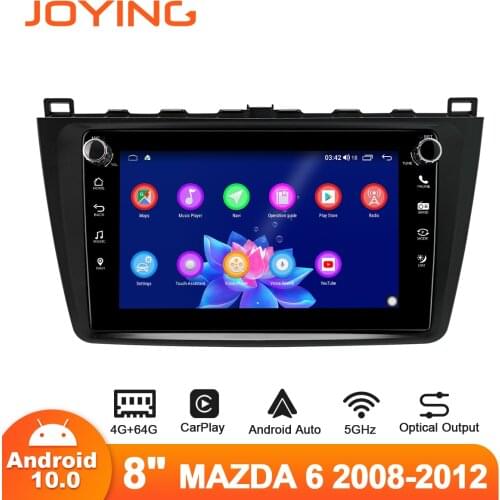 Joying Android Car Radio With Display Central Multimedia Player 1 din 8” Head Unit For 2008-2012 Mazda 6 Autoradio Android Auto