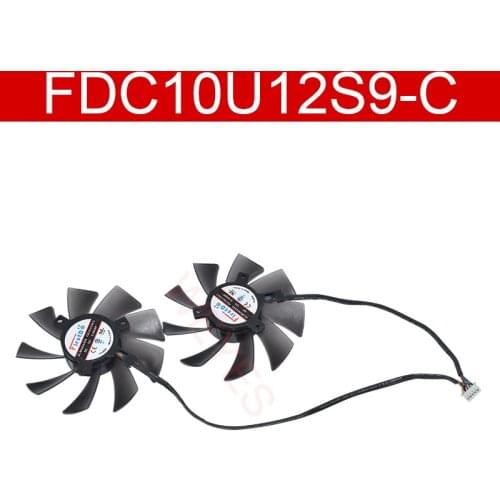 Free Shipping For ASUS GTX BRUSHLESS FDC10U12S9-C DC 12V 0.45A Cooling Fan