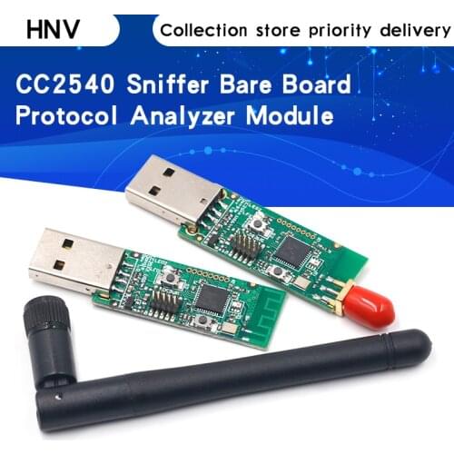 Wireless Zigbee CC2531 CC2540 Sniffer Bare Board Packet Protocol Analyzer Module USB Interface Dongle Capture Packet Module