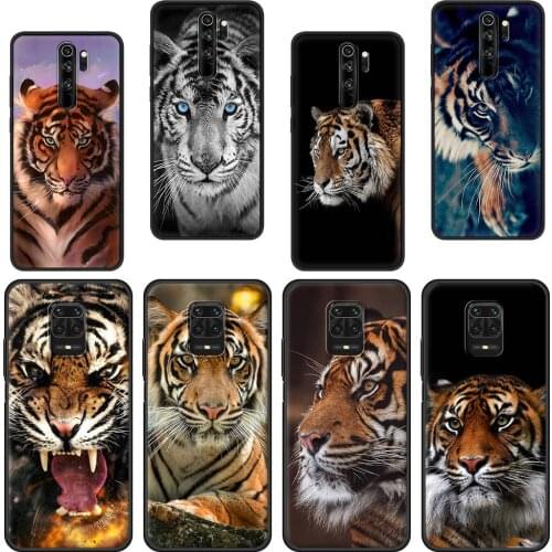 Cool Tiger Animal Bumper Soft Silicone Phone Case for Redmi K40 Note 10 9S 8 Pro Max 9 7 8T 9C 9A 7A Cover Coque Cases Funda