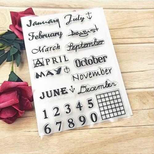 Hot selling Letter phrase transparent clear stamp / silicone seal roller stamp DIY scrapbook album / card production