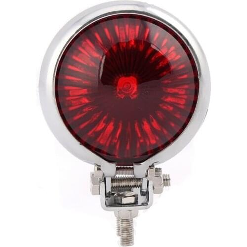 Chrome Mini Bates Style Chrome LED Stop and Tail light For Breakout Dyna Electra Glide Fatboy Softail Cruiser Chopper Bobber