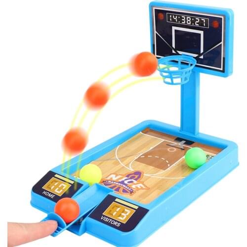 Funny Mini Catapult Basketball Game Desktop Decompression Toy Interactive Parent-children Finger shooting Kid Educational Gift