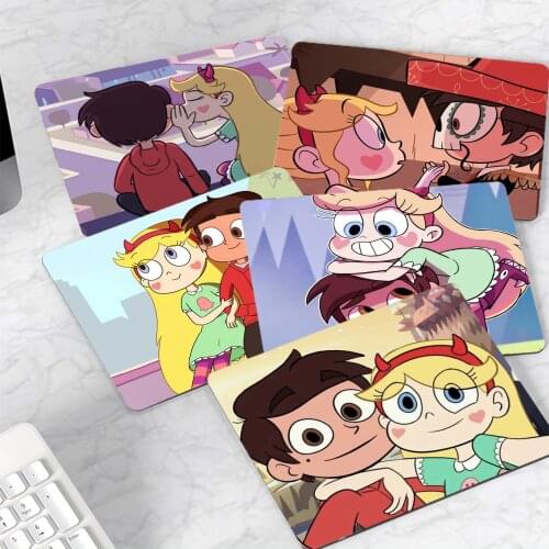 Disney Star vs. the Forces of Evil Star butterfly Marco Diaz Desktop Pad Game Mousepad Smooth Writing Pad Mate gaming mouse pad