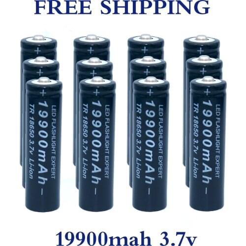 Li-ion bateria de alta calidad3.7v 18650 19900mah baterias de li-ion bateria recarregavei para lanternatocha frete gratis