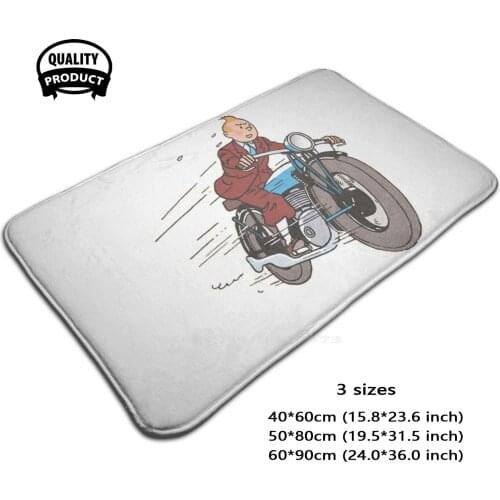 Comics Soft Foot Pad Room Goods Rug Carpet Tintin Comics Snowy Cpt Captain Haddock Herge French Cartoon Classic