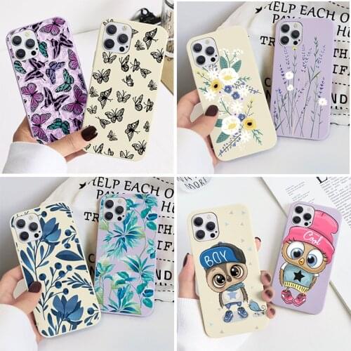 Flower Soft TPU Case For Xiaomi Mi 11 Ultra 10 11i 8 8X CC9e Poco M3 Redmi Note 10 10S 10X 9 K40 K30S 9A 9C 6A Pro Case Fundas