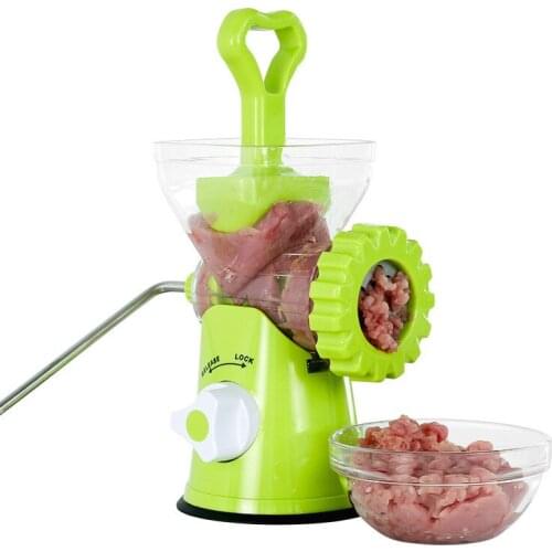 Manual meat grinder household small sausage stuffer hand crank stainless steel
