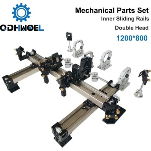 1200*800 DIY Metal Mechanical Component Kit Linear Guide Rail Assemble Co2 Laser Engraving Cutter Machine