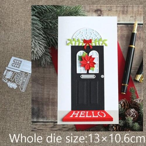 New Design Craft Metal stencil mold Cutting Dies Open House Door Base Combo scrapbook die cuts Album Paper Card Craft Embossing